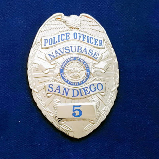San Diego Navsubase (silber) Polizeimarke