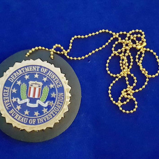 FBI Seal Polizeimarke mit Lederhalter