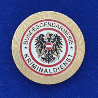 ehemalige Dienstmarke Bundesgendarmerie Österreich Kokarde