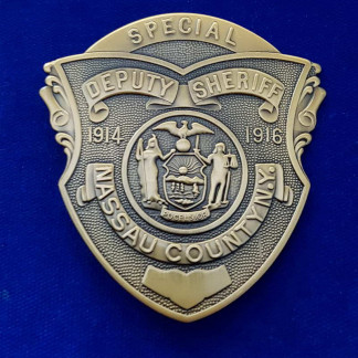 New York Nassau County Polizeimarke
