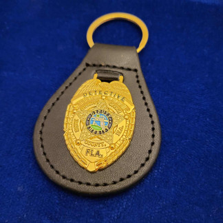 Miami Vice Police Leder-Schlüsselanhänger