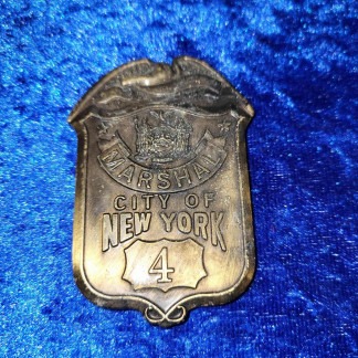 US Polizeimarke New York Marshal alt E-182